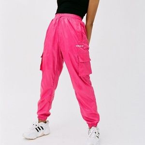 Urban Outfitters Adidas Orginals Shiny Utility Cargo Wind Pant Joggers (RARE)